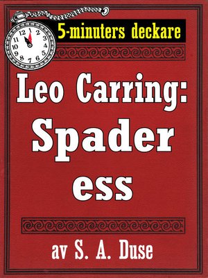 cover image of Spader ess. Detektivhistoria